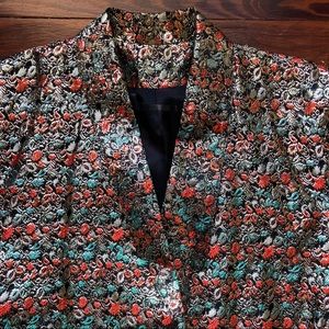 Vintage • Floral Jacquard Jacket